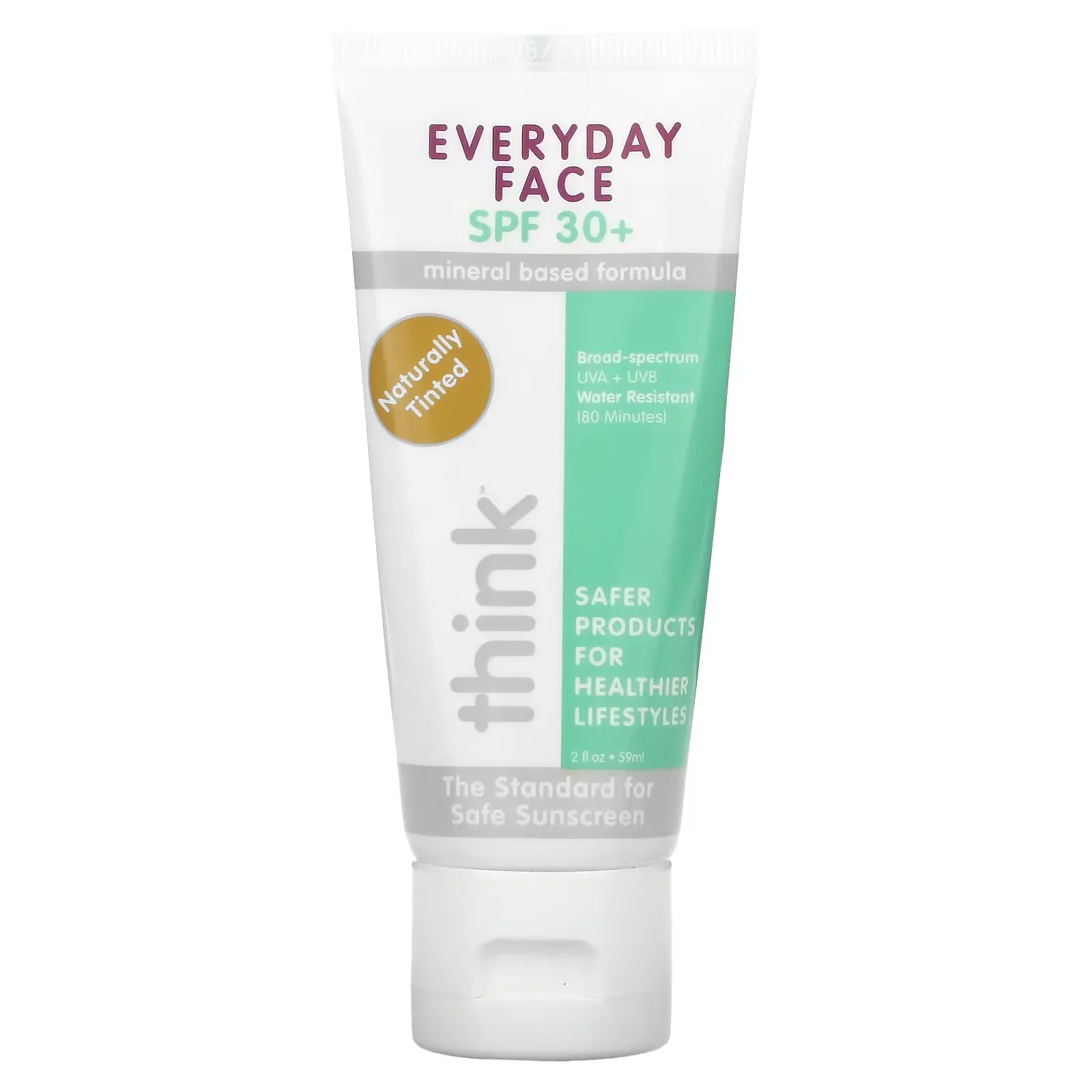 Think, Everyday Face, SPF 30+, Naturally Tinted, 2 fl oz (59 ml)