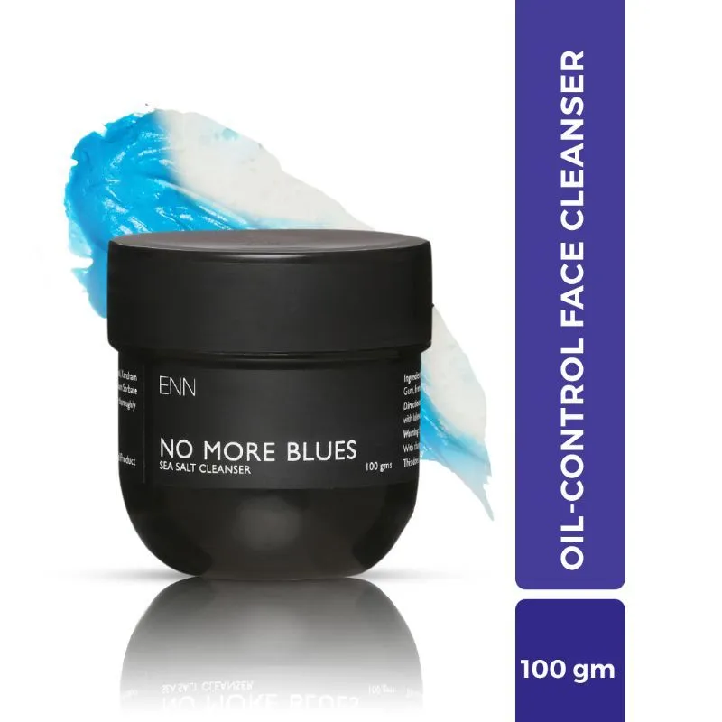 ENN No More Blues Sea Salt Non-foaming Oil Control Face Cleanser, Seaweed & Avacado