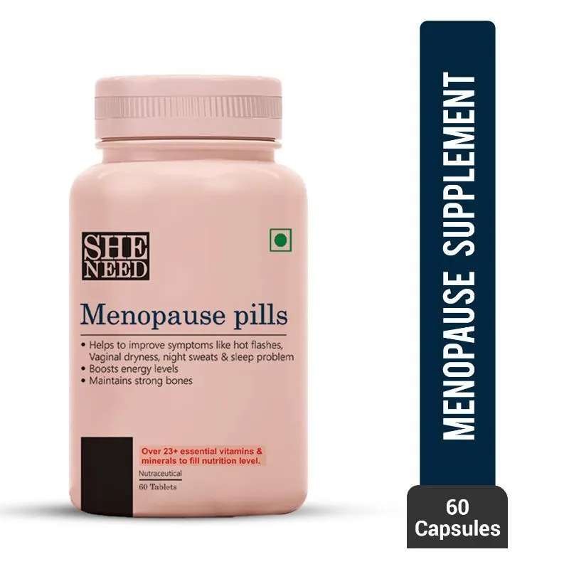 Sheneed Menopause Pills for Women for Hot Flashes, Hormonal Balance & Night Flashes & 25+nutrients