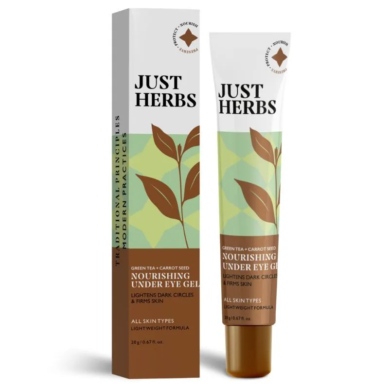 Just Herbs Under Eye Nourishing Gel For Lightens Dark Circles & Firms Skin