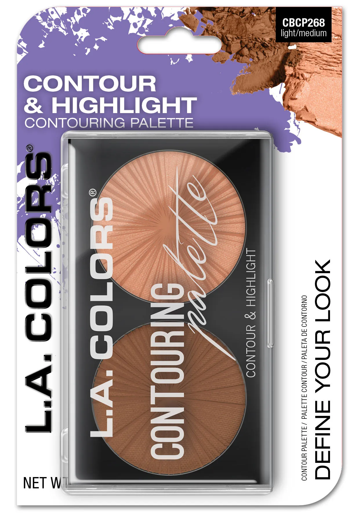 L.A. Colors Contour & Highlight Contouring Palette