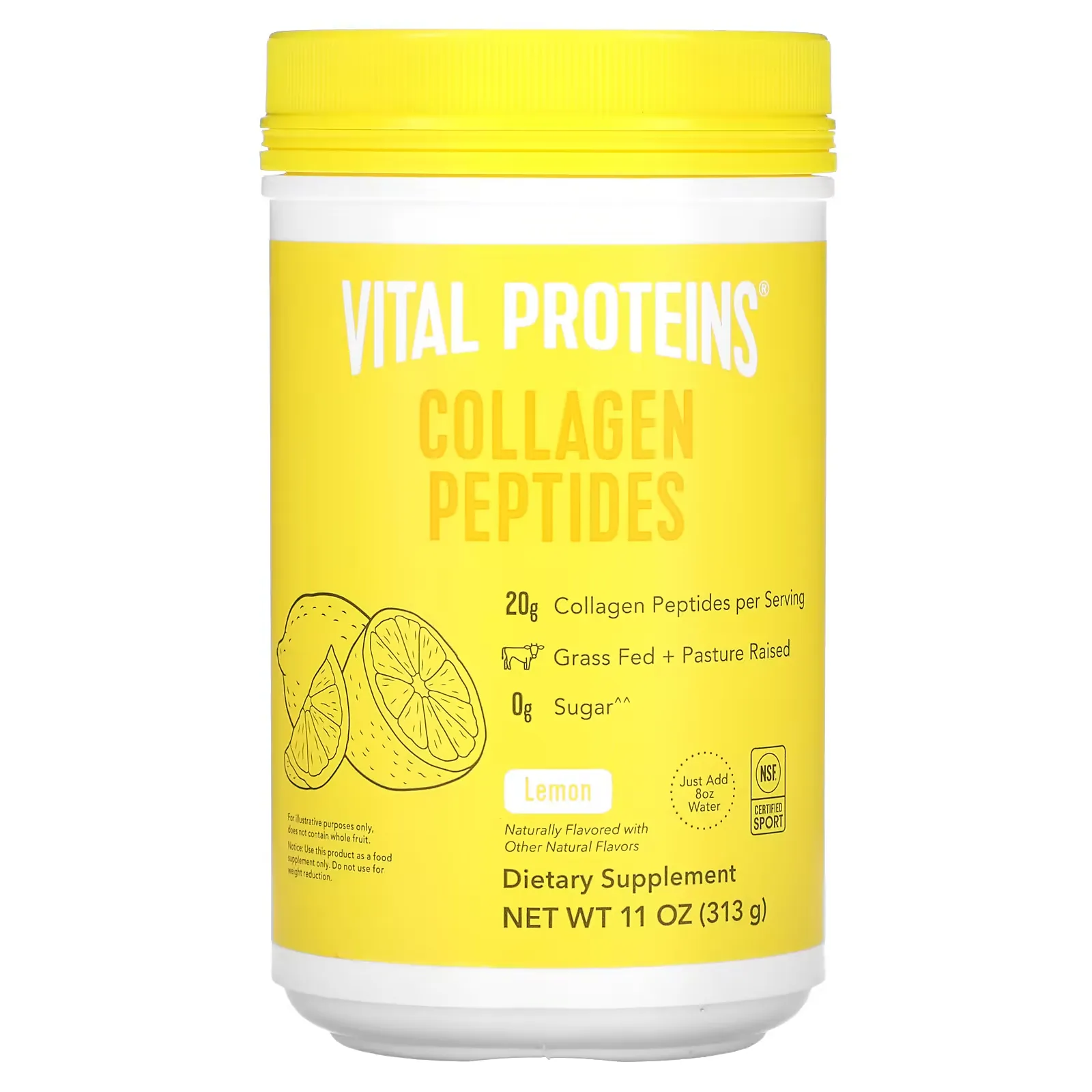 Collagen Peptides, Lemon, 11 oz (313 g)