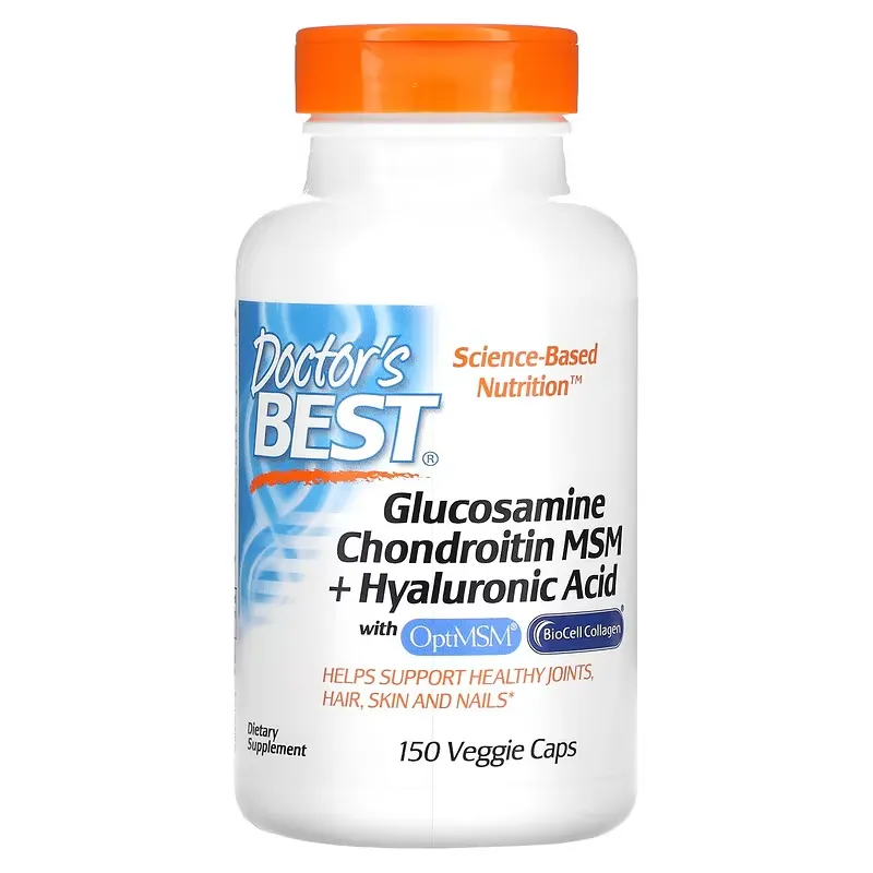 Glucosamine Chondroitin MSM + Hyaluronic Acid, 150 Veggie Caps