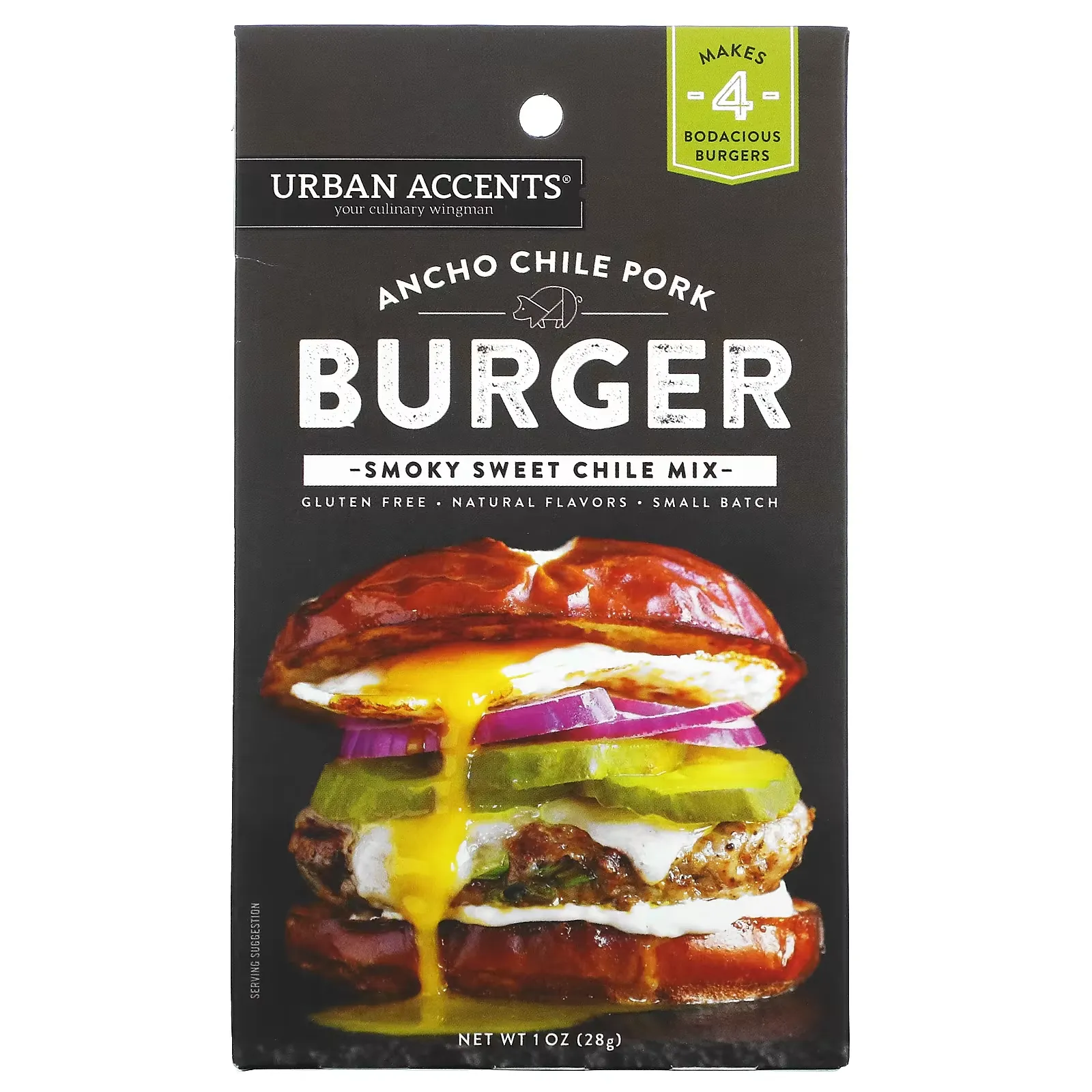 Ancho Chile Pork Burger, Smoky Sweet Chile Mix, 1 oz (28 g)