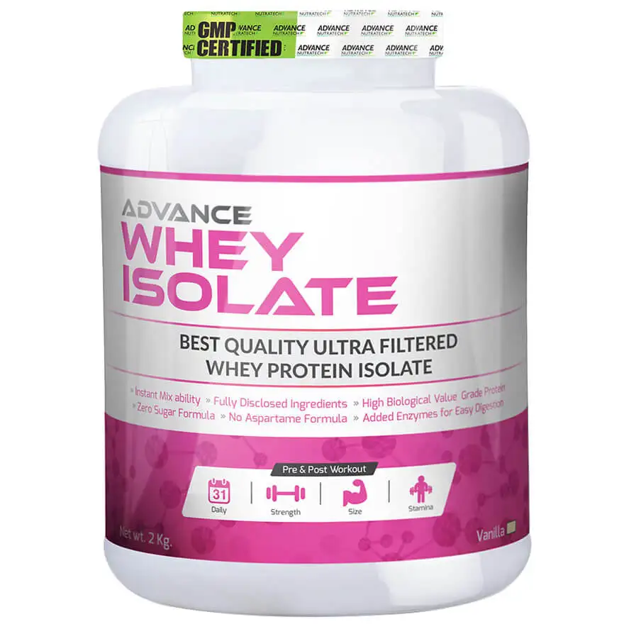 Advance Nutratech Advance Whey Isolate,  4.4 lb  Vanilla