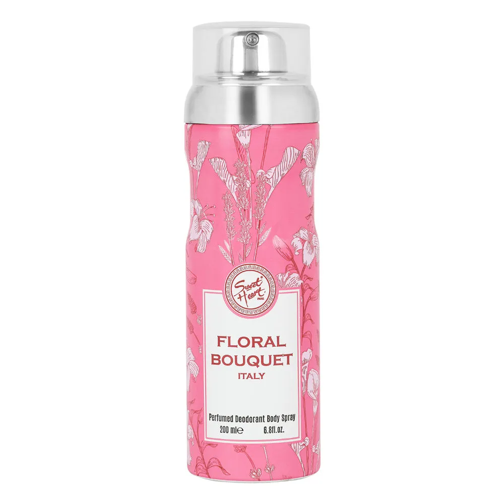 Sweet Heart Floral Bouquet Italy Pink Perfumed Deodorant Body Spray