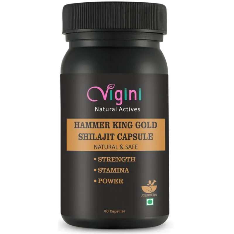 Vigini Hammer King Shilajit Capsule Testosterone Sexual Power Stamina Libido Enhancer Booster Men