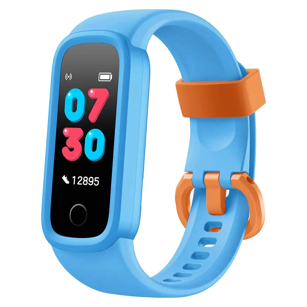 Noise Champ Smart Band for Kids with 7 Alarms,  Peppy Blue