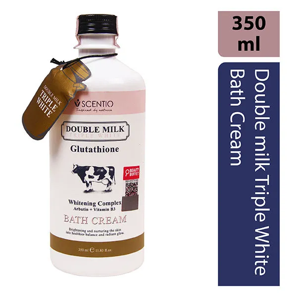 Scentio Organic Double Milk Triple White Bath Cream