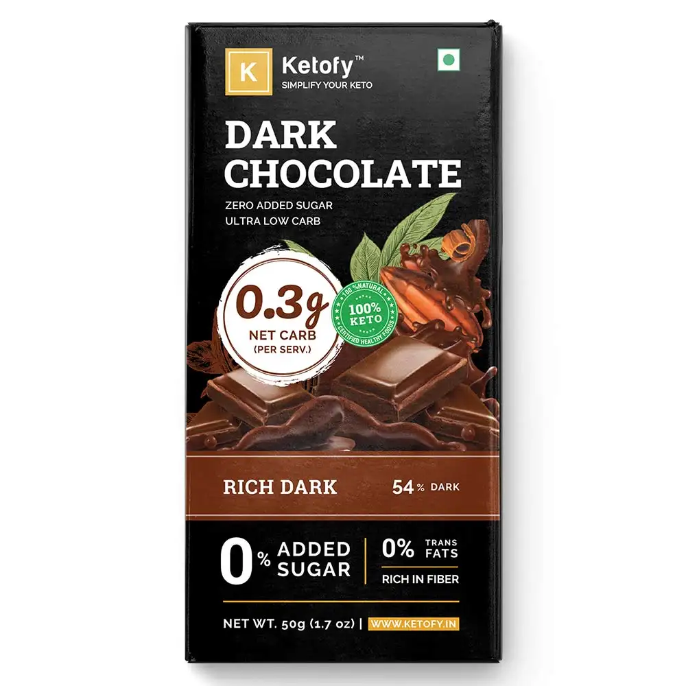 Ketofy Keto Chocolate,  1 Piece(s)/Pack  Rich Dark