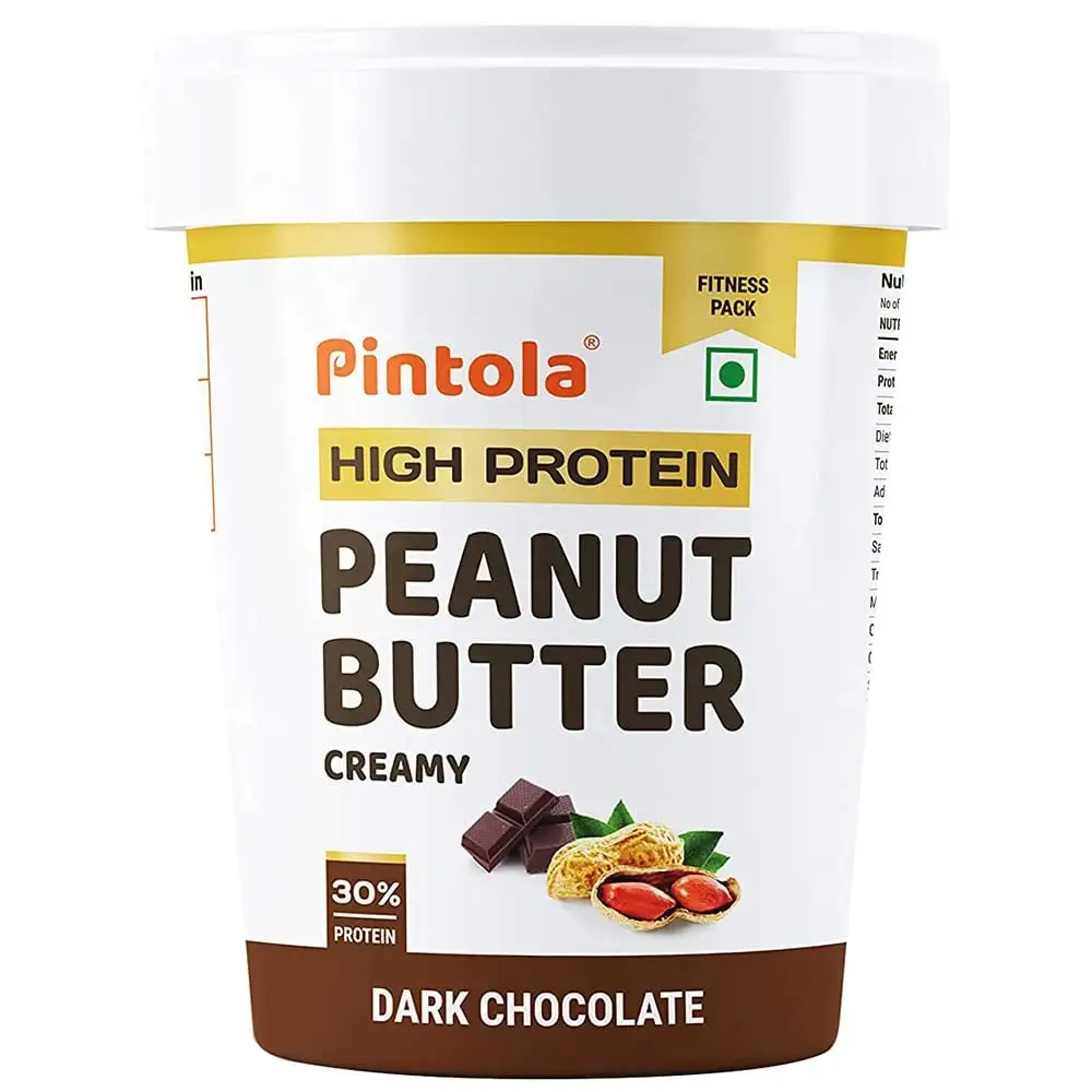 Pintola High Protein Peanut Butter,  1 kg  Dark Chocolate Creamy