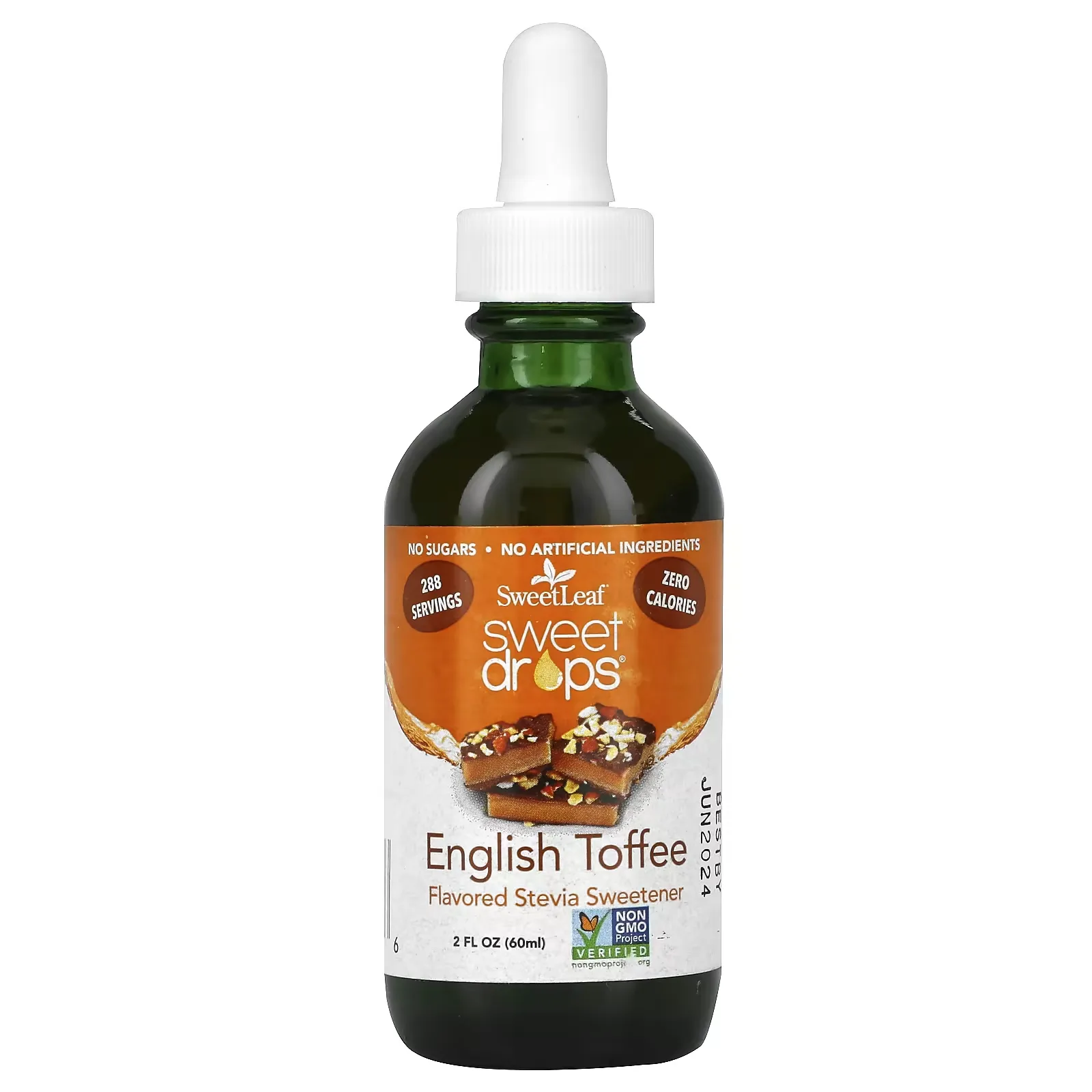 SweetLeaf, Sweet Drops Stevia Sweetener, English Toffee, 2 fl oz (60 ml)