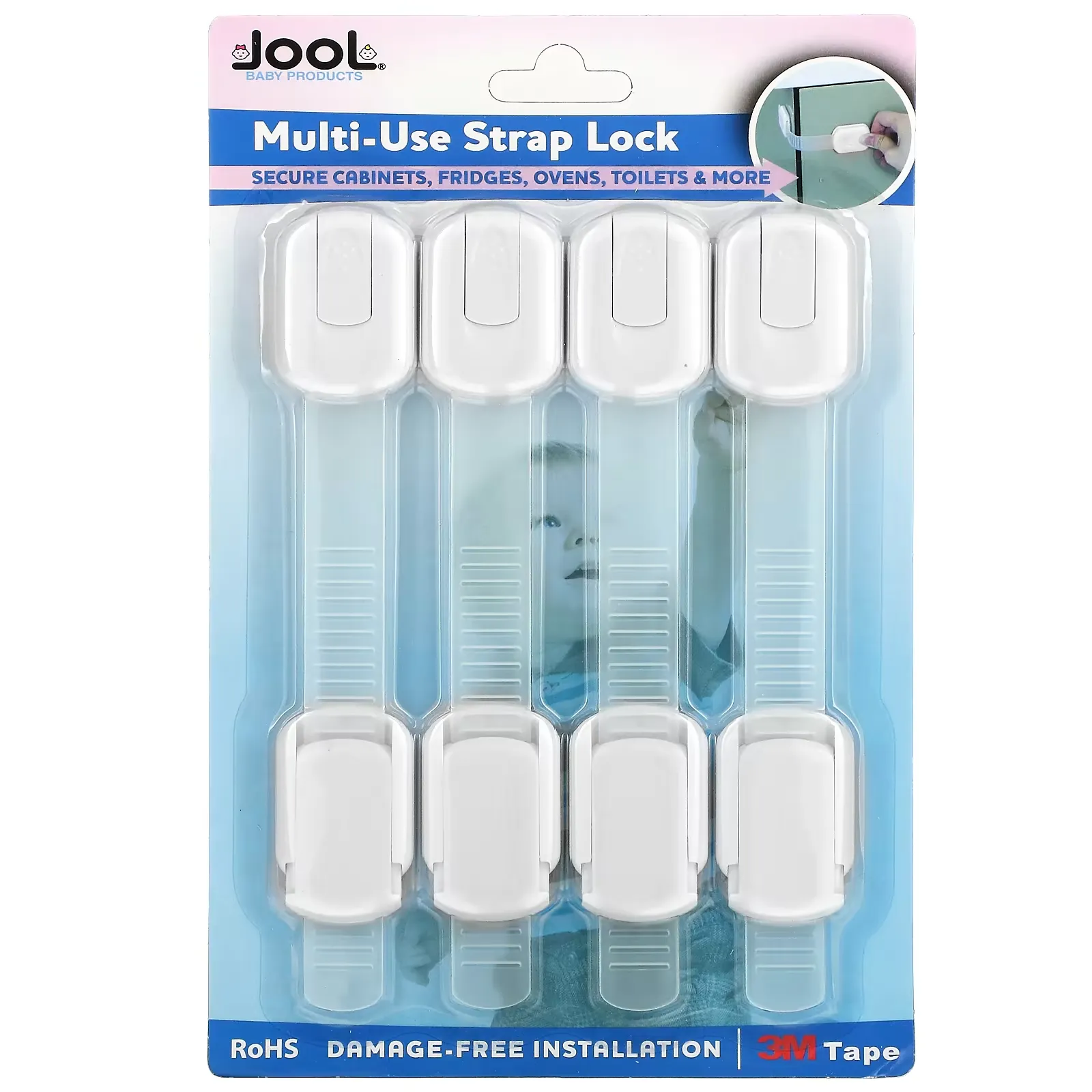 Multi-Use Strap Lock, 4 Pack