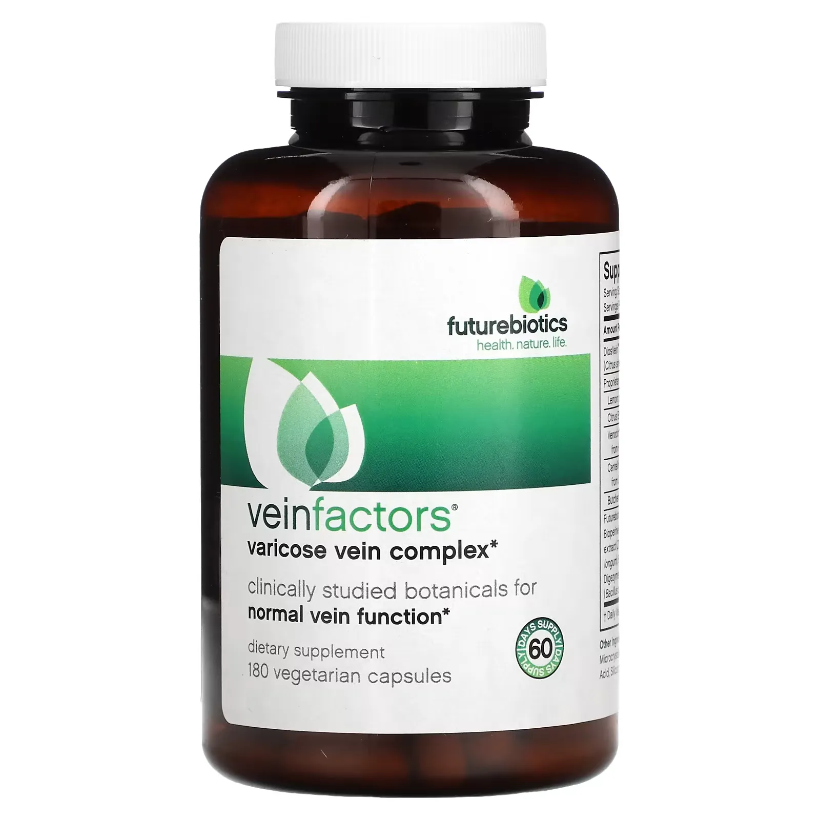 VeinFactors, Varicose Vein Complex, 180 Vegetarian Capsules