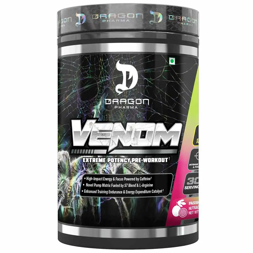 Dragon Pharma Venom Extreme Potency Pre-Workout,  1.1 lb  Passion Fruit