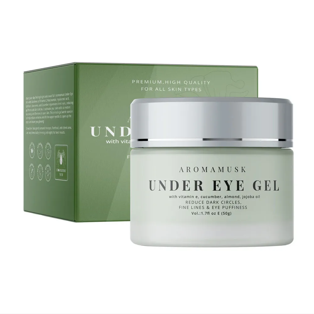 AromaMusk Under Eye Gel with Vitamin E & Cucumber