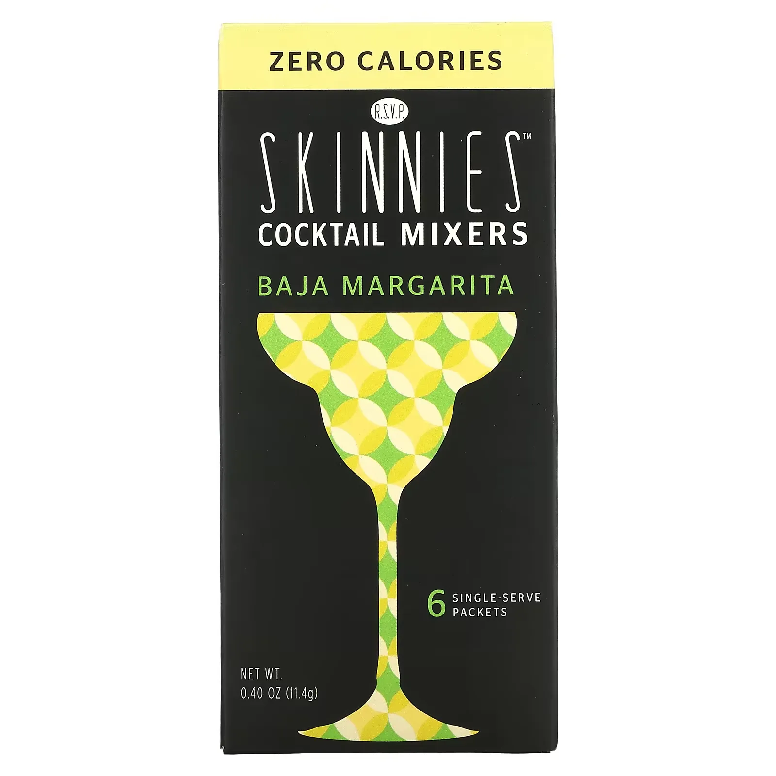 Cocktail Mixers, Baja Margarita,  6 Single Serve Packets,1.9 g Each