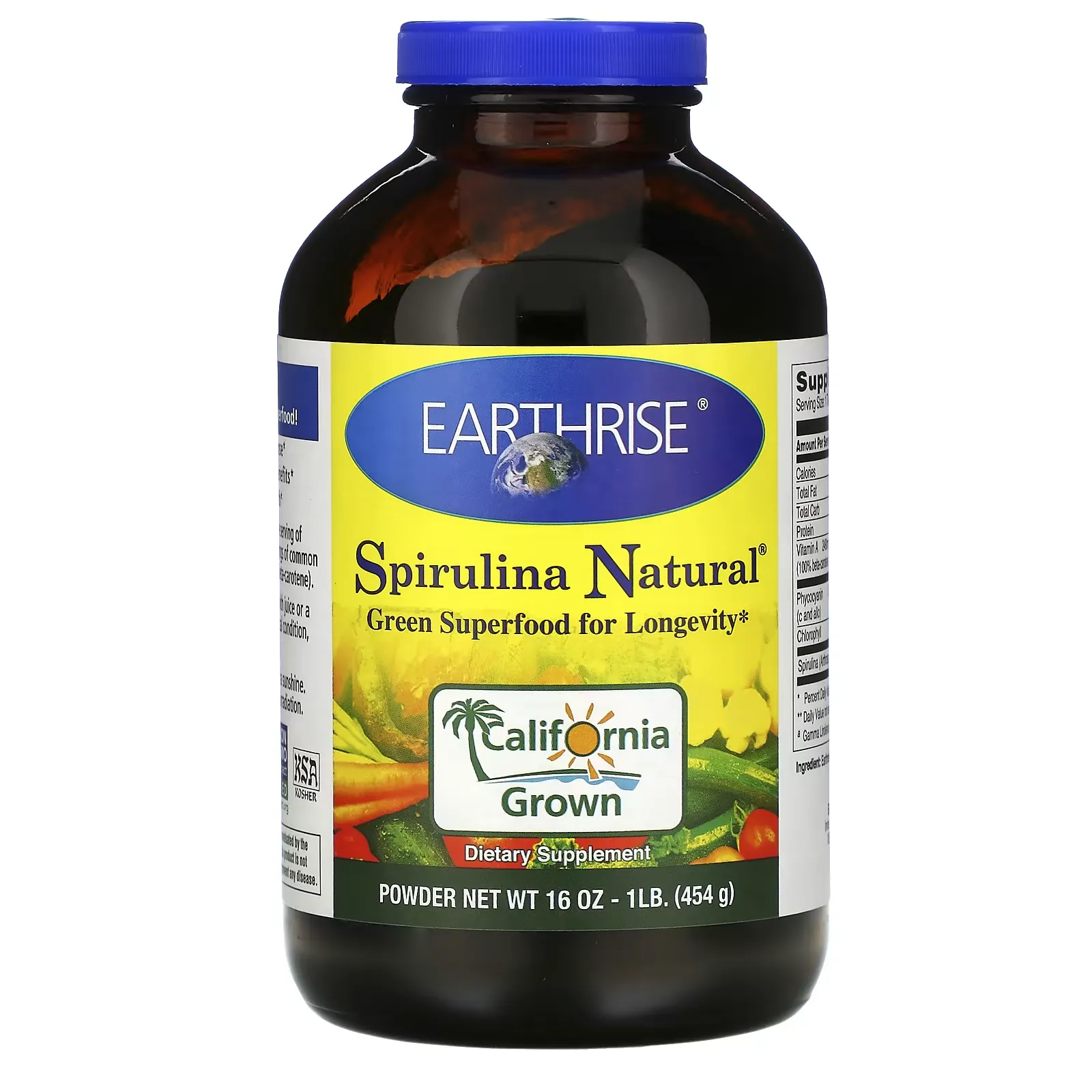 Spirulina Natural, 16 oz (454 g)