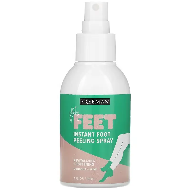 Flirty Feet, Instant Foot Peeling Spray, Coconut + Aloe, 4 fl oz (118 ml)