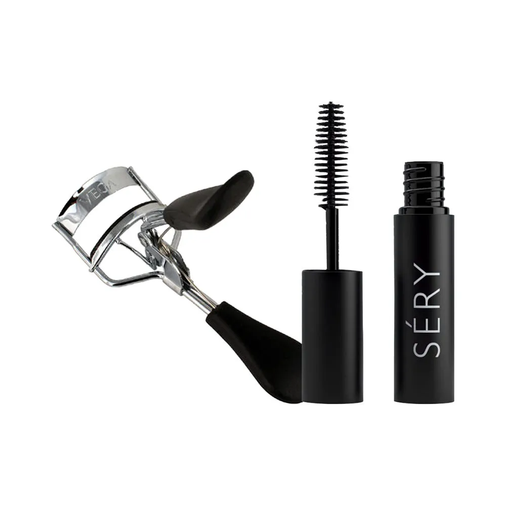 VEGA Face Care Premium Eyelash Curler With Sery Xpresslash Volumizing Mascara - M1 Black Bite