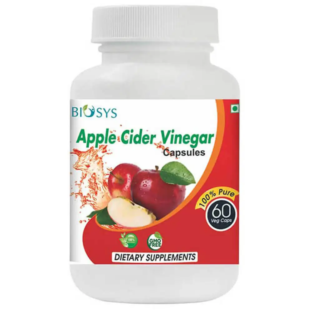 Biosys Apple Cider Vinegar,  60 capsules  Unflavoured