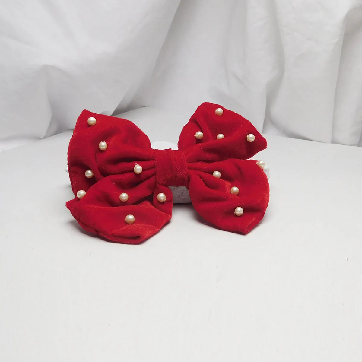 Soho Boho Studio Scarlet Red Hair Bow Barrette