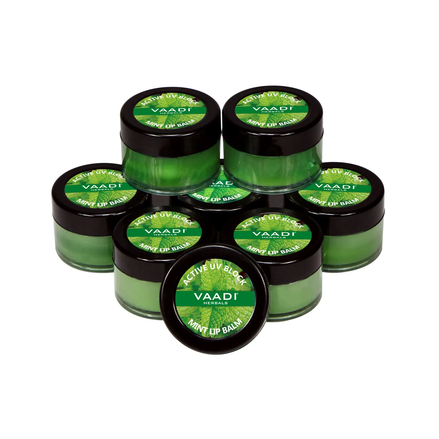 Vaadi Herbals Super Value Pack Of 8 Lip Balm - Mint