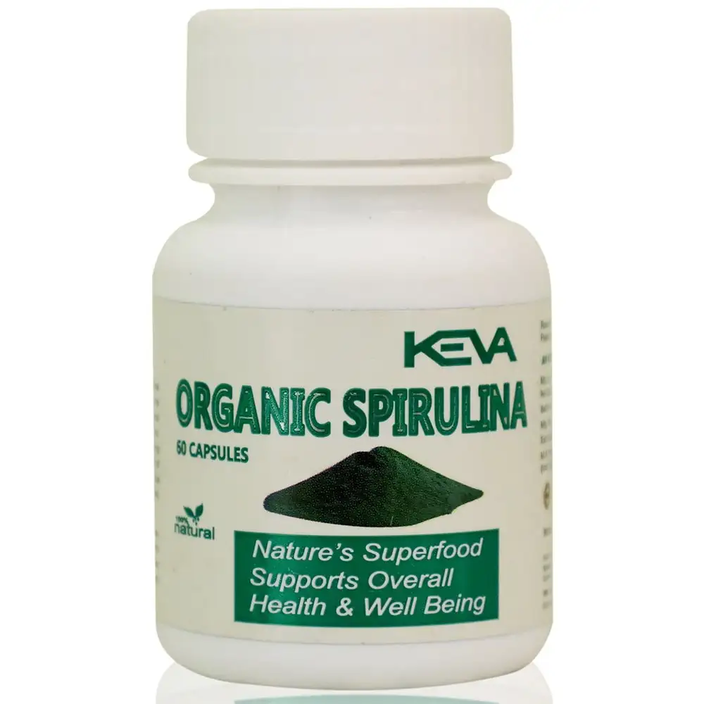 Keva Organic Spirulina,  60 capsules