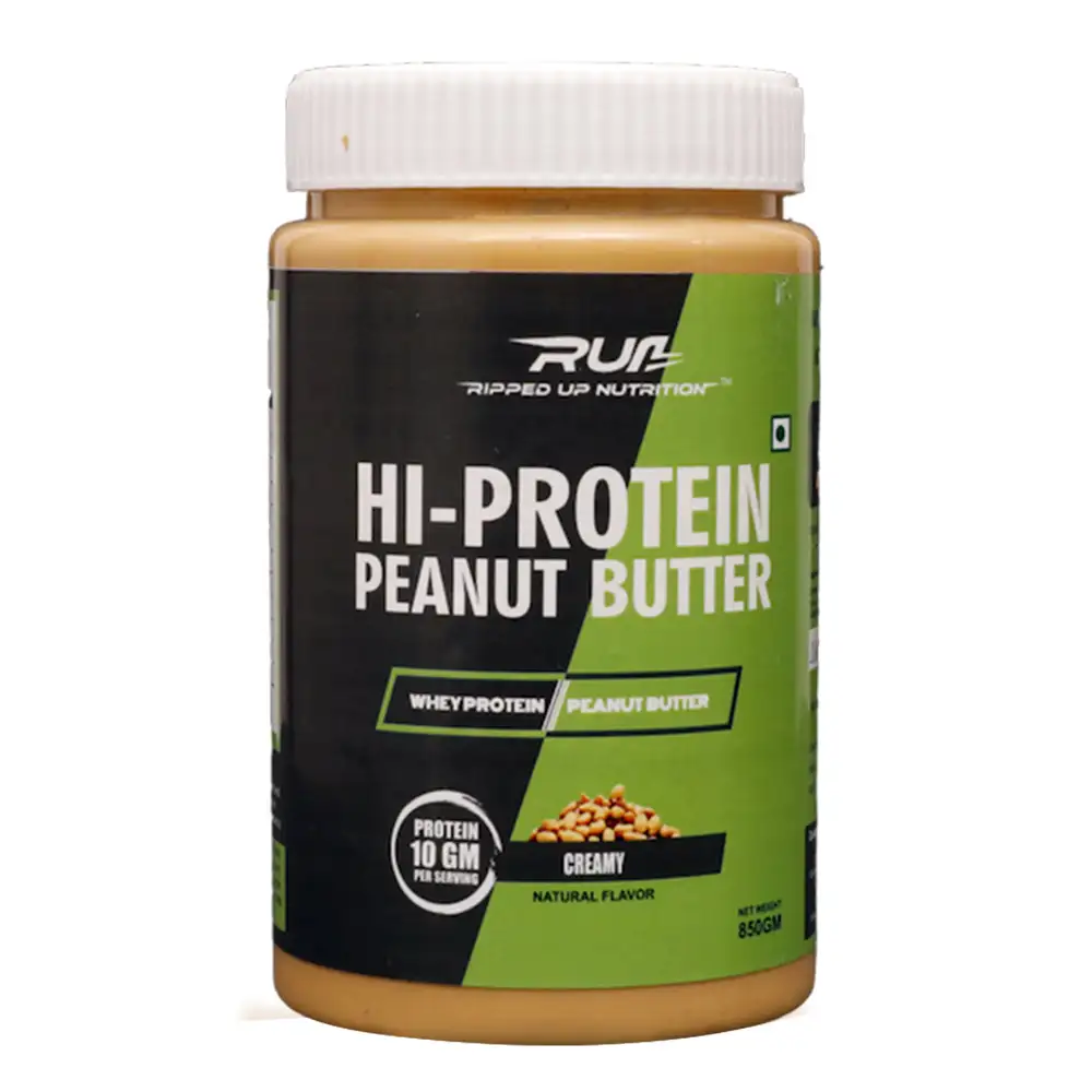 Ripped Up Nutrition Hi Protein Peanut Butter,  0.850 kg  Creamy