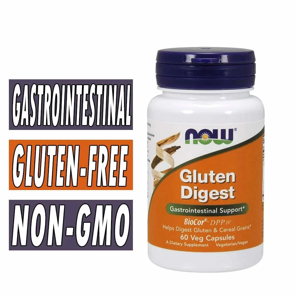 NOW Gluten Digest - 60 Veg Capsules