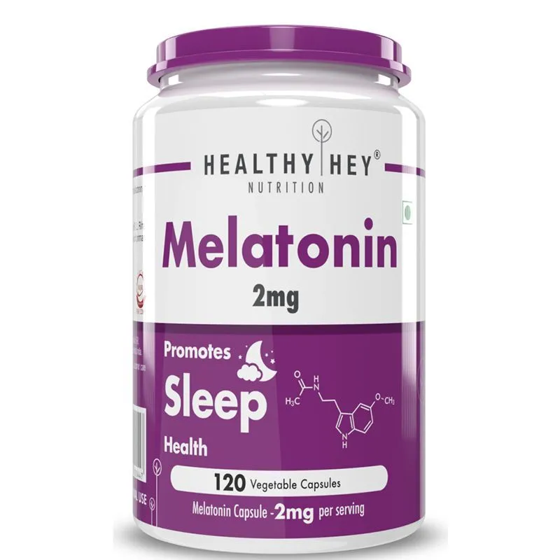 HealthyHey Nutrition Sleep Aid Melatonin 2mg - Veg Capsules