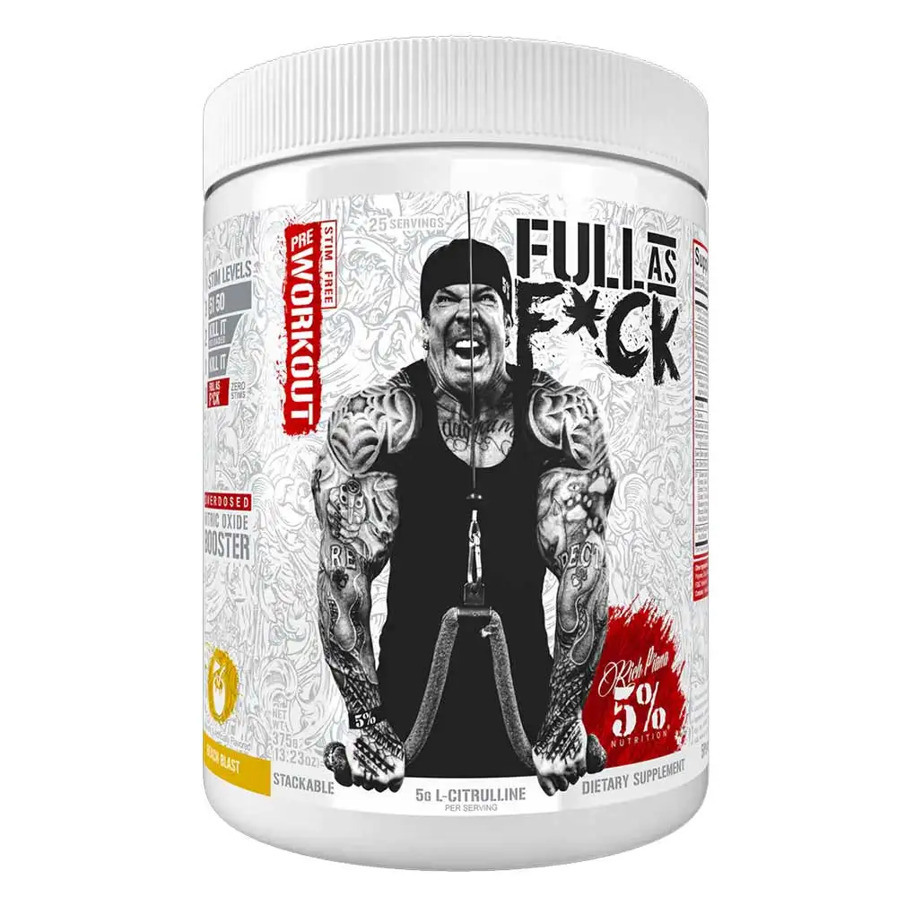 Rich Piana - 5% Nutrition Full As F*Ck Pre-Workout,  0.77 lb  Beach Blast