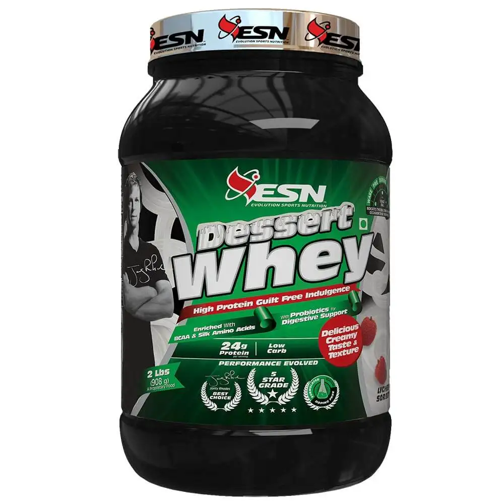 ESN Dessert Whey,  2 lb  Lychee Sorbet