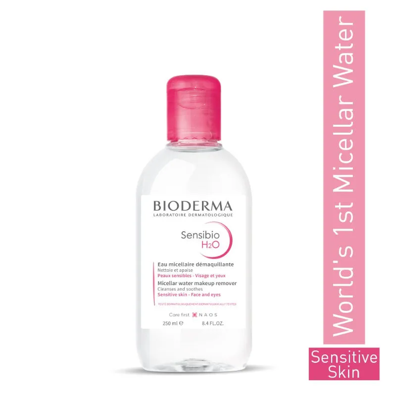 Bioderma Sensibio H2O Makeup Removing Micellar Cleansing Solution Face & Eyes Sensitive Skin