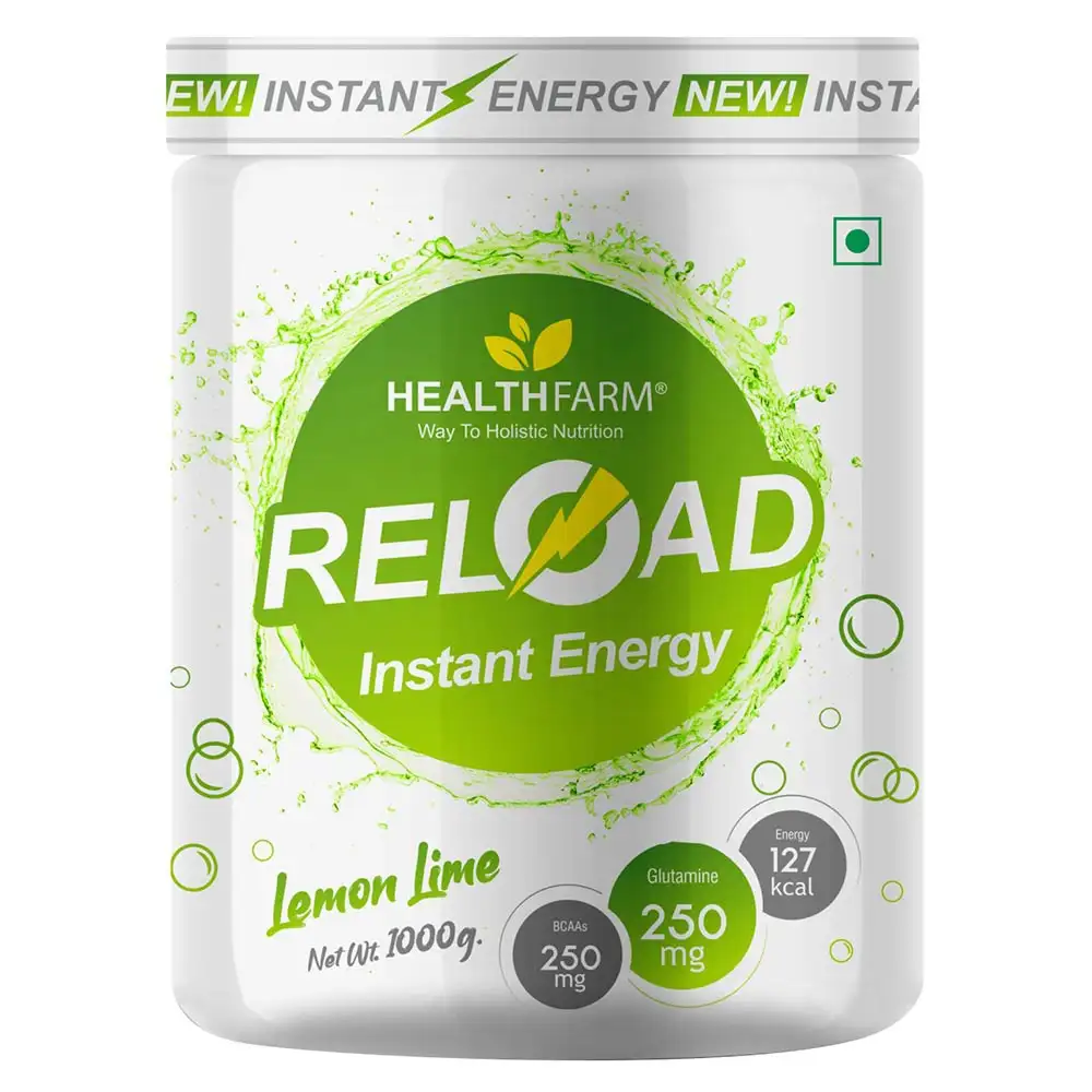 Healthfarm Elite Series Reload Instant Energy,  1 kg  Lemon Lime