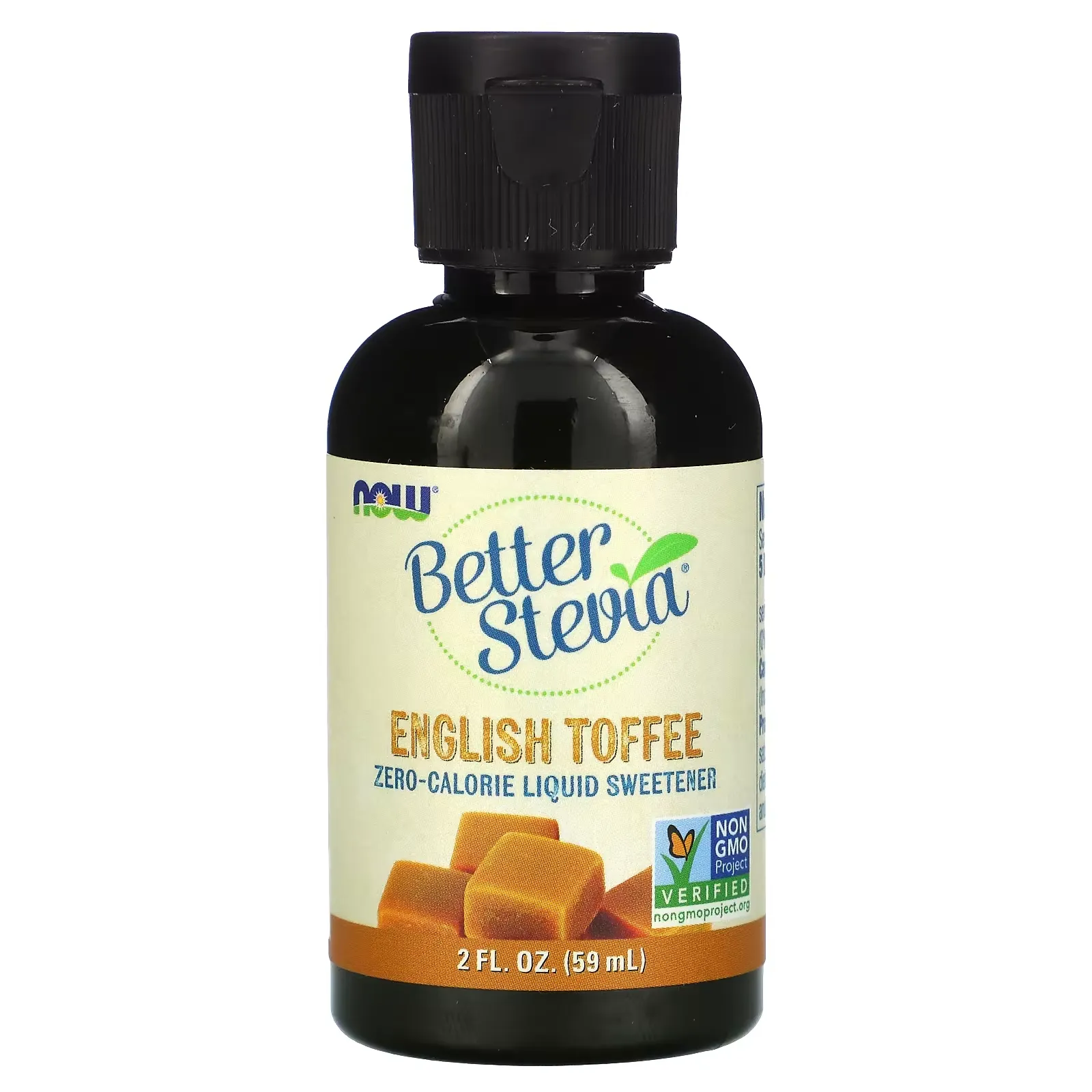 Better Stevia, Zero-Calorie Liquid Sweetener, English Toffee, 2 fl oz (59 ml)