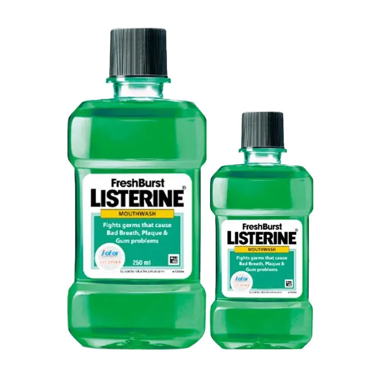 Buy Listerine Fresh Burst Mouthwash 250 ml & Get Free 80 ml