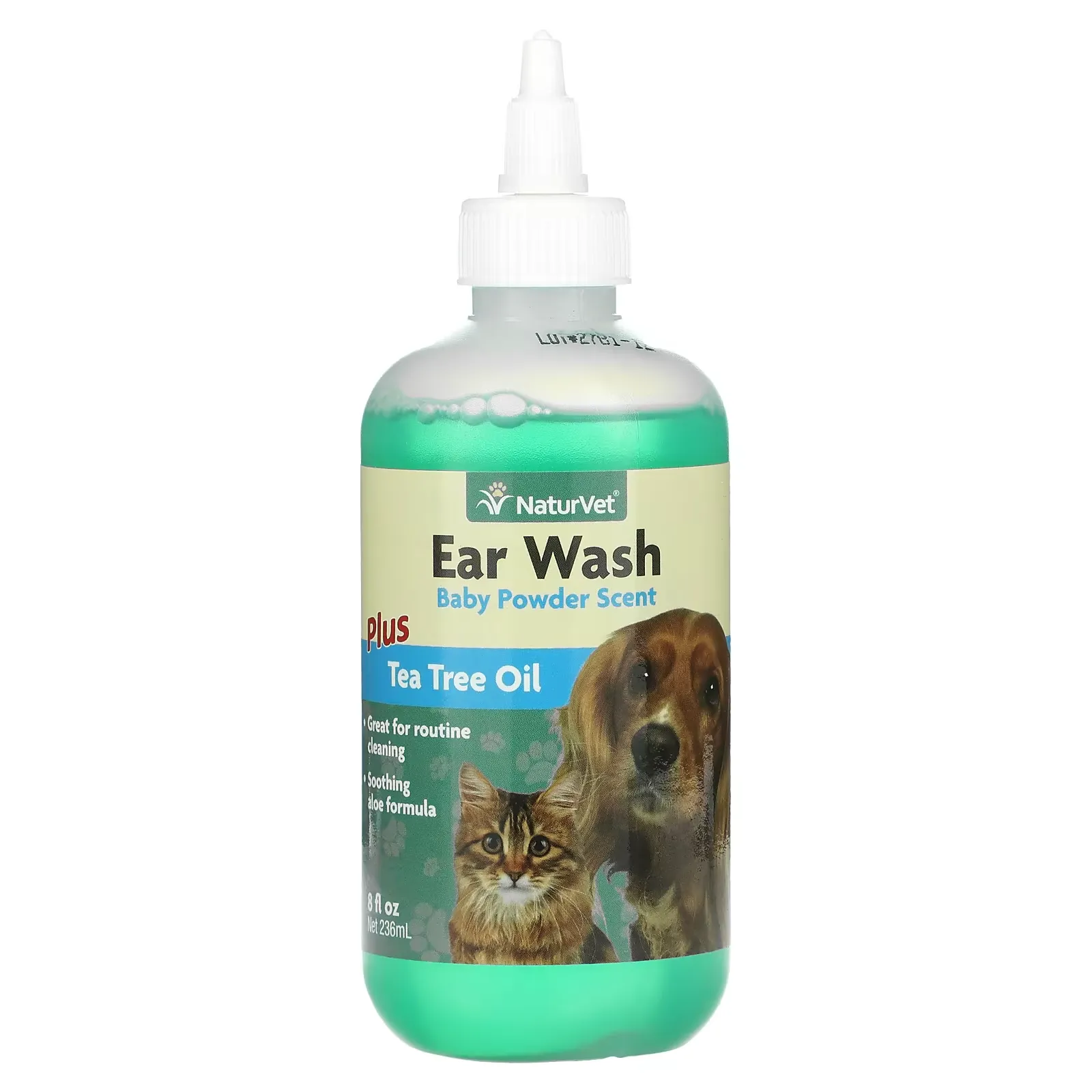 Ear Wash Plus Tea Tree Oil, Baby Powder Scent, 8 fl oz (236 ml)