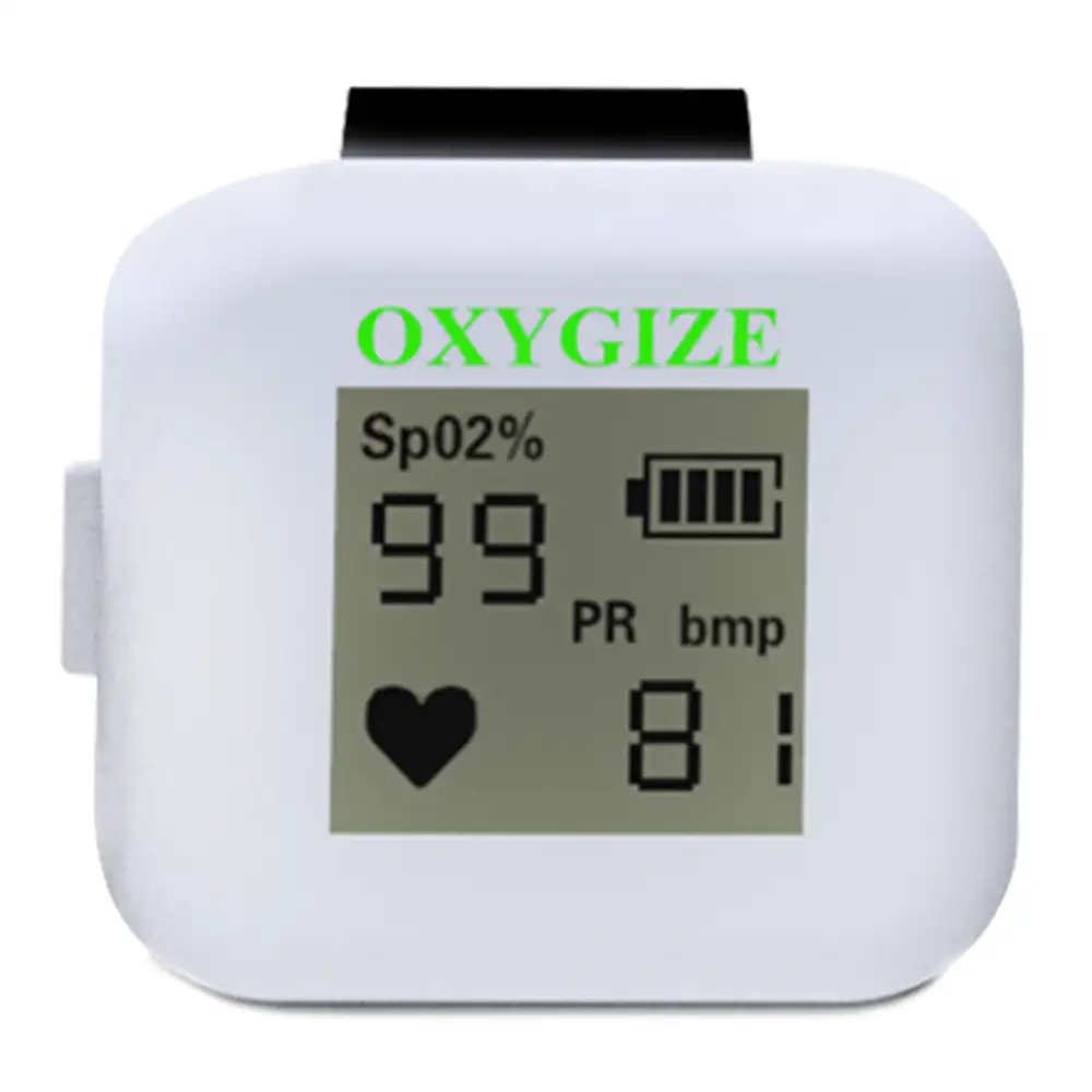 Oxygize Ring Pulse Oximeter with Blutooth and Water Resistent,  White