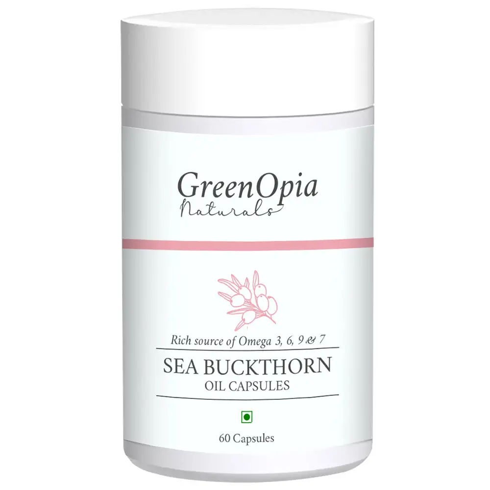 GreenOpia Sea Buckthorn Oil,  60 capsules