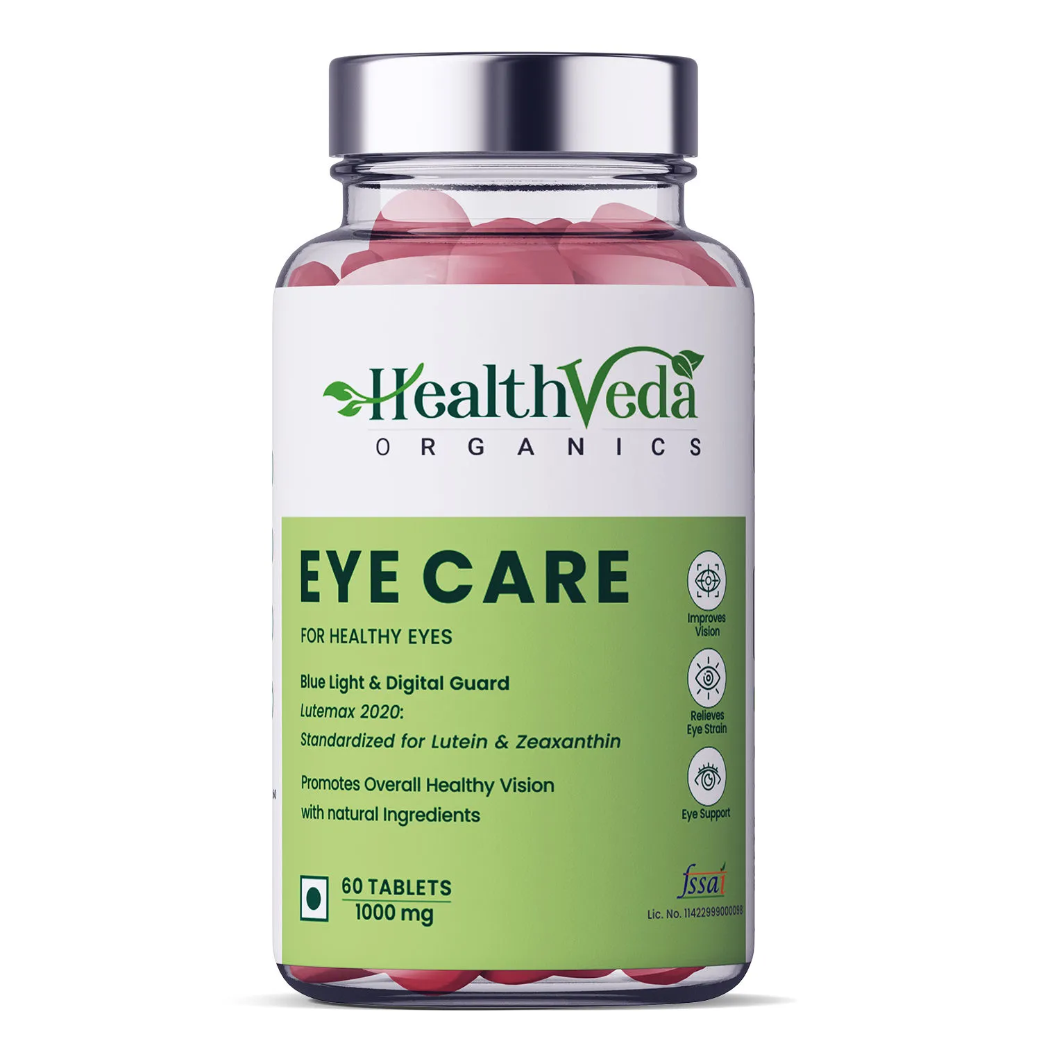 Health Veda Organics Plant Based Eye Care Supplements For Improved Vision