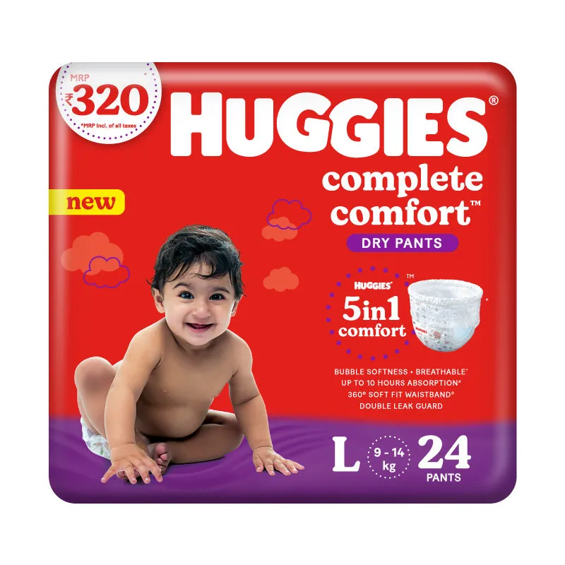 Huggies Complete Comfort Dry Pants - Large