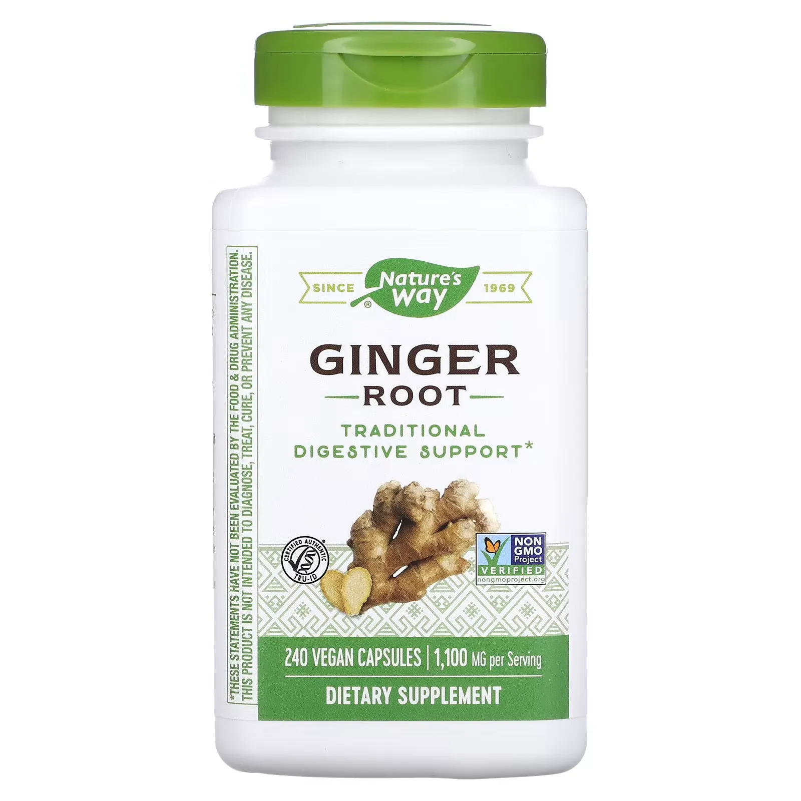 Ginger Root, 550 mg, 240 Vegan Capsules