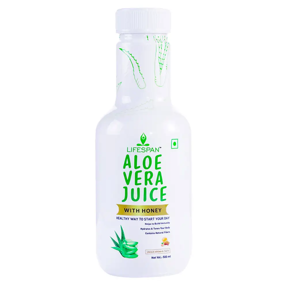 Lifespan Aloe Vera Juice,  500 ml  with Honey