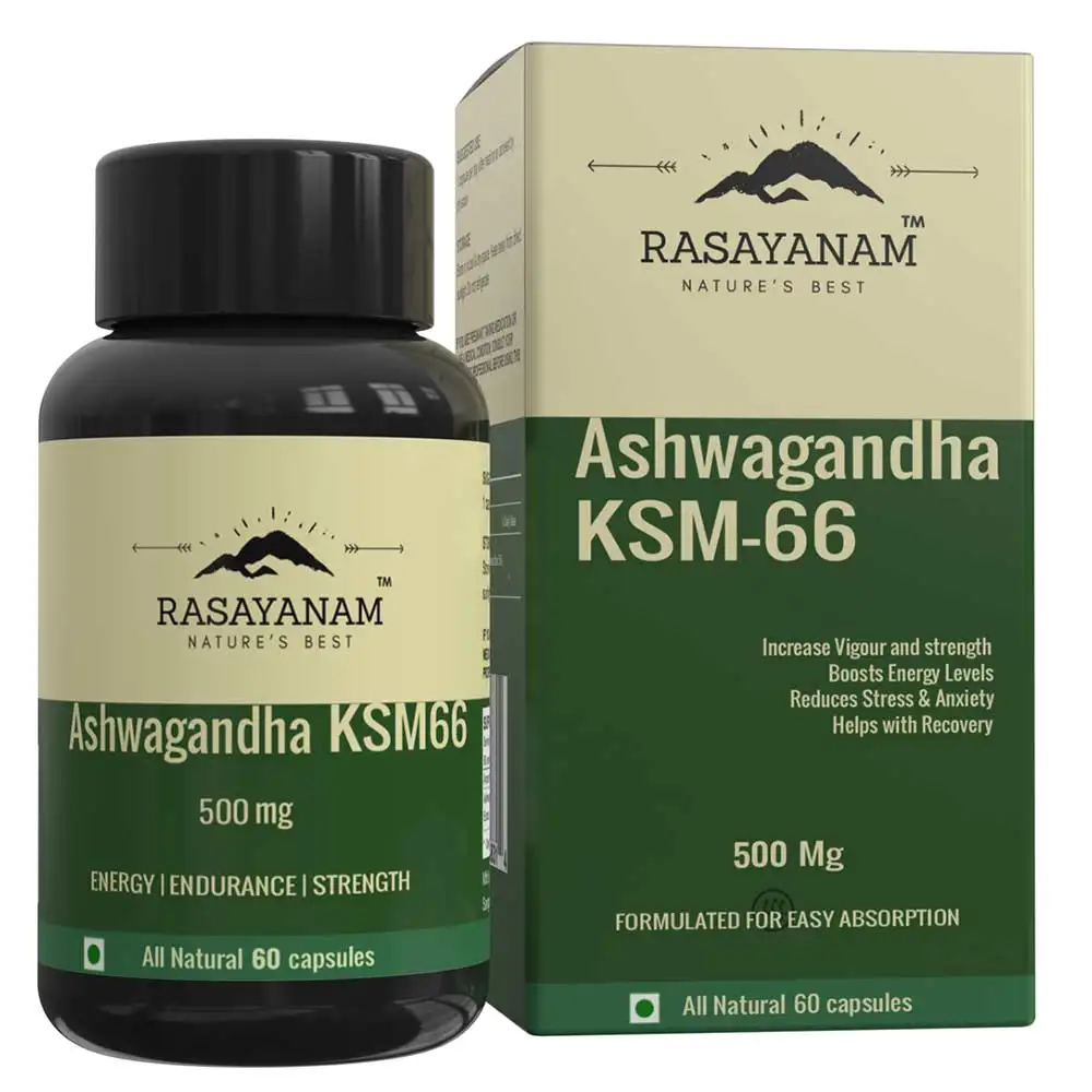 Rasayanam Ashwagandha KSM-66,  60 capsules