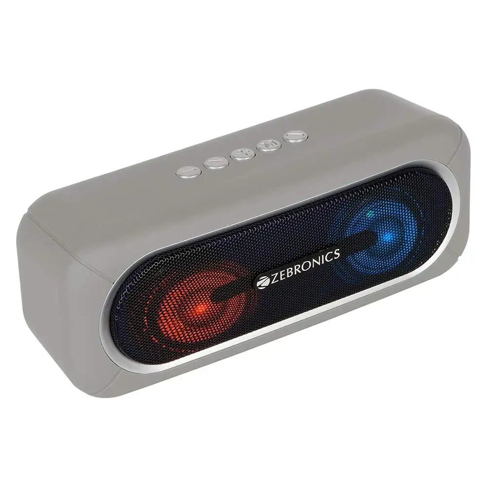 Zebronics Zeb-Delight 20 Bluetooth v5.0 Portable Speaker,  Gray