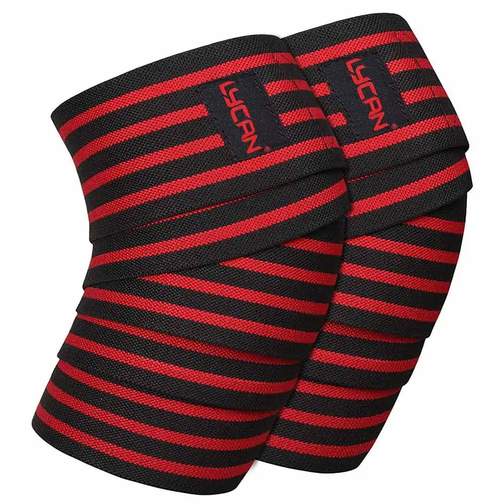 Lycan Knee Wrap,  Black & Red  78 Inches