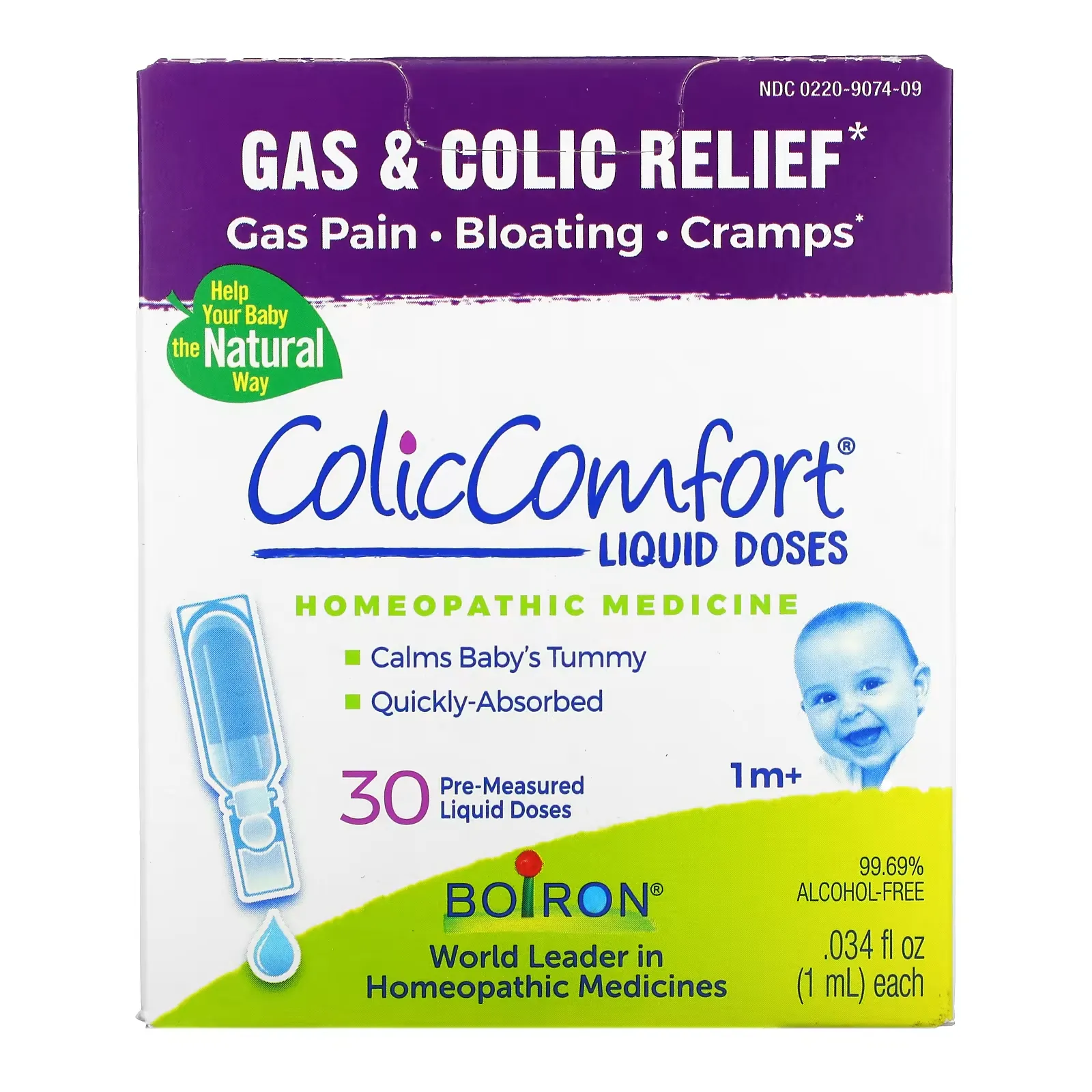 ColicComfort, Gas & Colic Relief, 1 Month & Up, 30 Doses, .034 fl oz Each