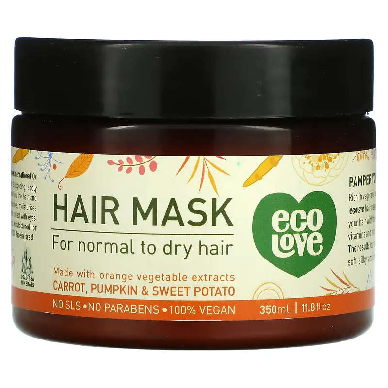 Hair Mask, Carrot, Pumpkin & Sweet Potato, 11.8 fl oz (350 ml)