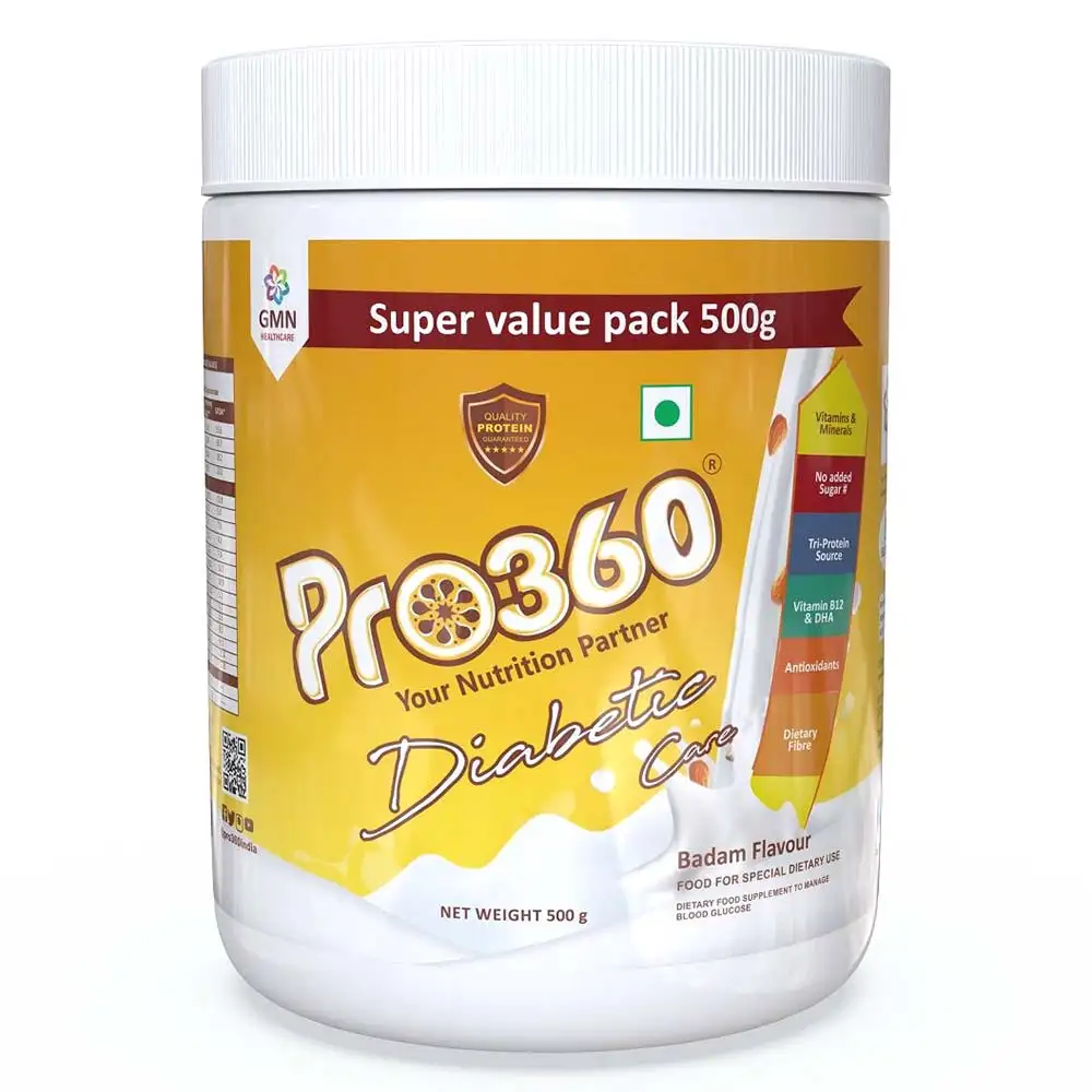 PRO360 Diabetic Nutritional Beverage Mix,  1.1 lb  Badam